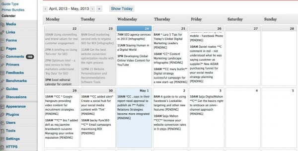 Editorial calendar plugin