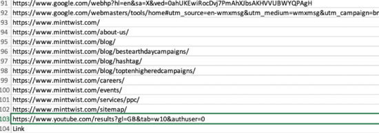 Exported files in Google Sheets