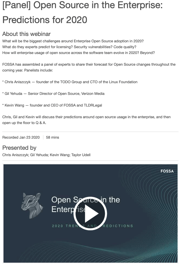 fossa panel webinar