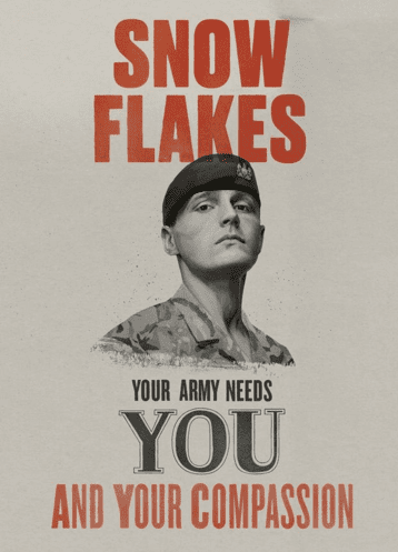 Snowflakes Army ad